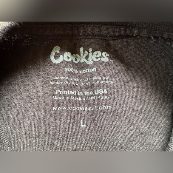 Cookies Graphic Logo Upper Echelon Black T-Shirt - Picture 7 of 12